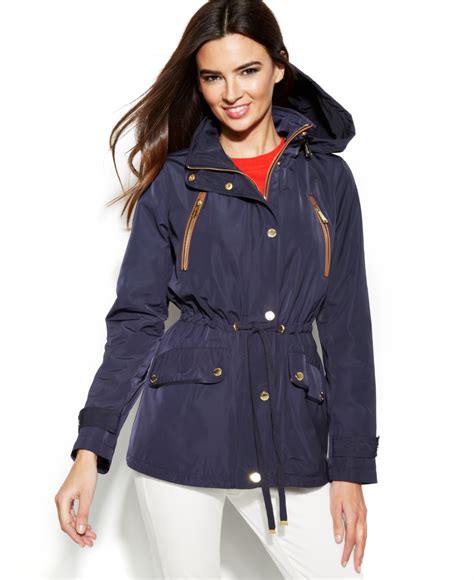 michael kors blue coat|Michael Kors coats women outlet.